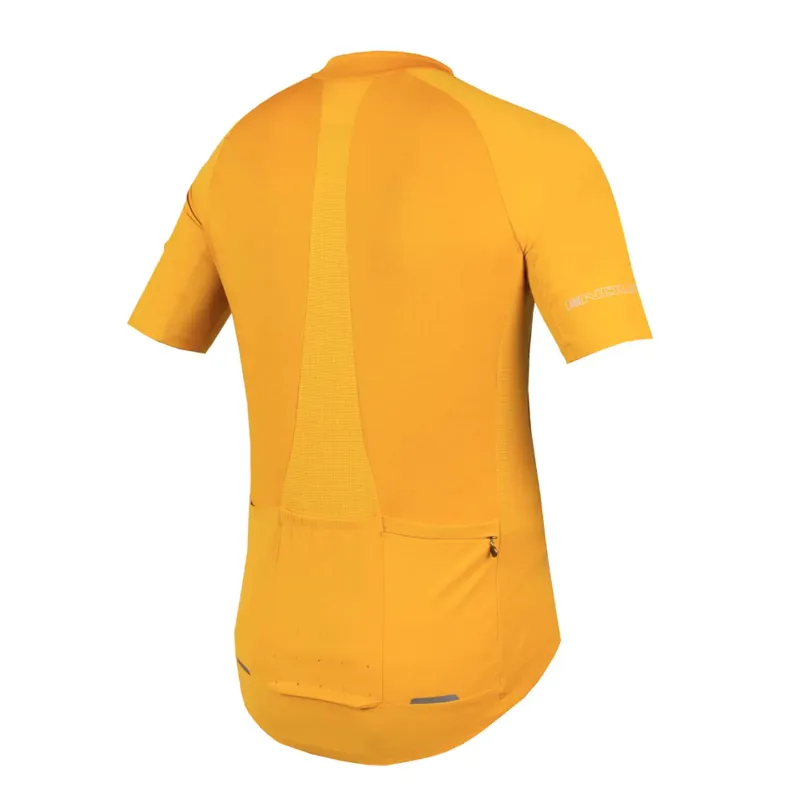 Endura GV500 Reiver Short Sleeve Jersey in Mustard-1